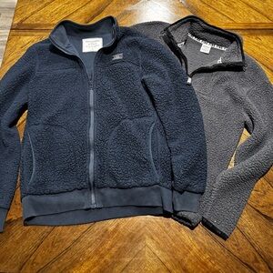 (2) Abercrombie & Fitch and PINK Victoria Secret Fleece Jackets